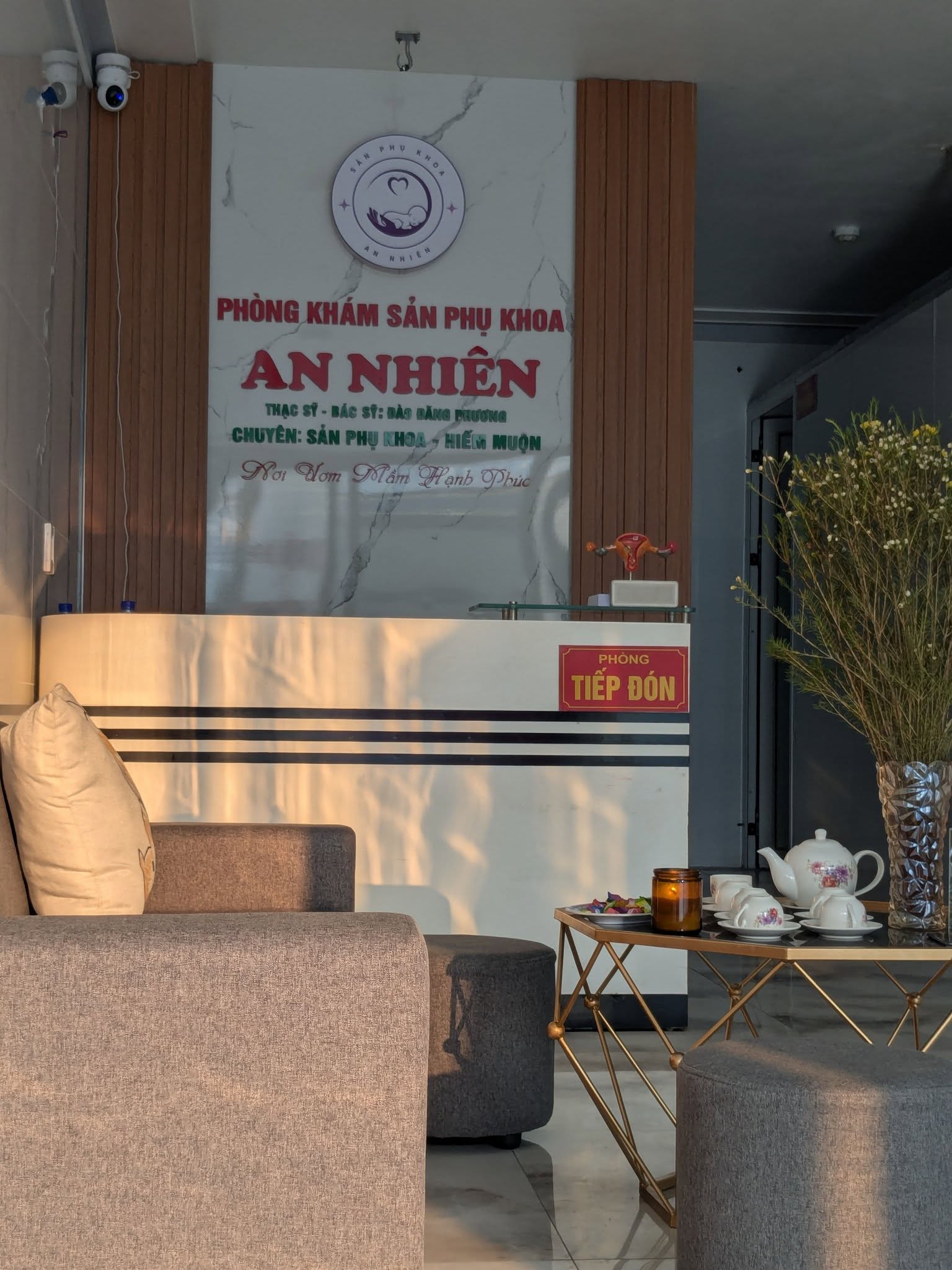 Khu vực tiếp đón của Phòng khám Sản Phụ Khoa An Nhiên tại Bắc Ninh